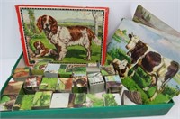 Vintage Farm Animal Six Sided Block Puzzle