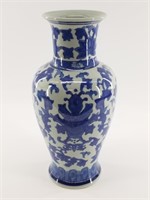 Blue and white ceramic vase in perfect condition,