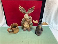 *MOOSE FIGURES, SOAP DISPENSER & MUG