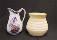 Two various early ceramic table  vases