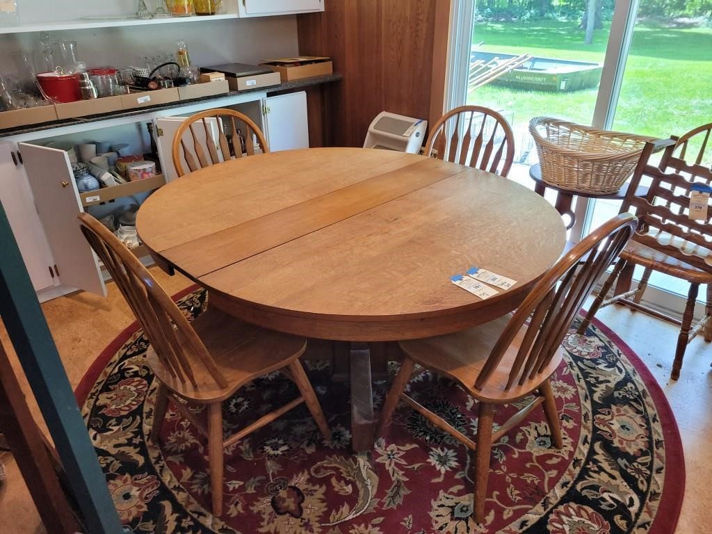 WOODEN TABLE AND CHAIR SET
