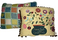 Needlepoint and Embroidered Pillows