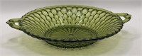 9” Green Honeycomb Depression Glass Pickle/Relish