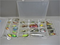 3 Plastic tackle trays full of modern fishing