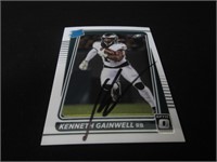 Kenneth Gainwell signed ROOKIE football card COA