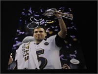 Joe Flacco signed 8x10 photo JSA COA