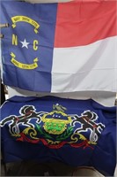 PA Flag(34x60), N.C. Flag(5'x3'