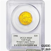 1986 US 1/4oz. Gold $10 Eagle PCGS MS69