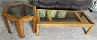 Matching coffee table & side table
56”L x 24”W x