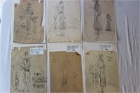 Original Fashion Drafts by Gertrude Titus 1