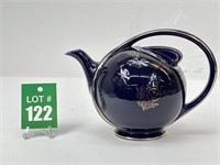 Art Deco Hall Airflow Blue Teapot