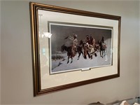 Large Frederick Remington Blackfoot War Party