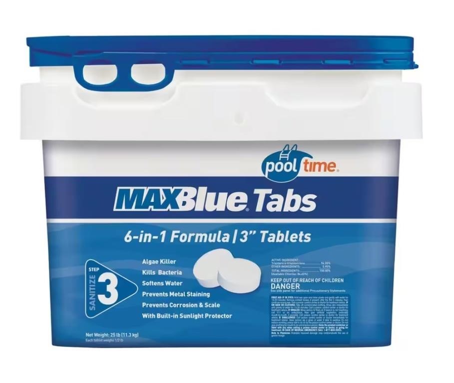 Chlorinating MAXBlue 25 lbs 3 in. Tablets by Pool