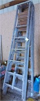 (2) 8' Packing House Industrial Wood Ladders