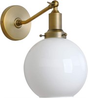 C8853  Permo Vintage Wall Sconce 7.9 Round Glass