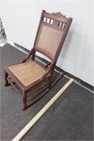 Antique Cane Back/Seat Rocking Chair