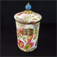 Mackenzie Childs floral canister