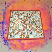 1956 Chutes and Ladders Game Board Only