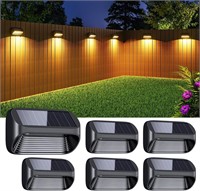 6PK Solar Fence Lights Outdoor Waterproof A86