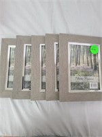 5x7 light brown picture frames qty 5