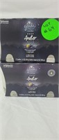 Glade black currant, incense & amber candles x4