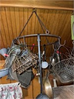 Hanging Pot Rack & Utensils