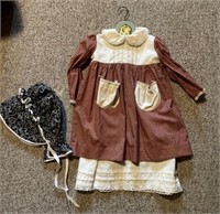 Vintage Child’s Dress and Bonnet