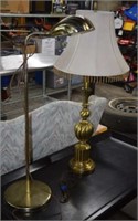 Brass Table Lamp and Brass Floor Lamp