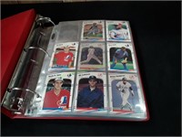 Notebook w/ 50 Sleeves of Baseball Trading Cards
