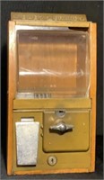 Antique Gum-ball Coin Operated Vending Machine