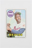 1969 Topps # 100 Hank Aaron MLB Baseball Card