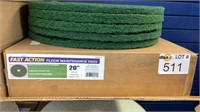 Unused Fast Action 20" Green Scrubbing Pads,