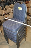 5 padded chairs