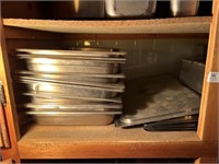 shelf contents stainless steam table pans