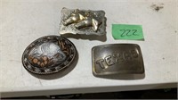 Texas belt buckles