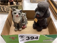 CAT AND DOG STATUE