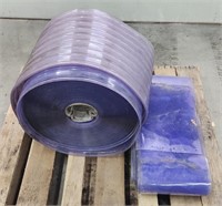Roll of PVC Plastic Curtain Strips Pallet Not