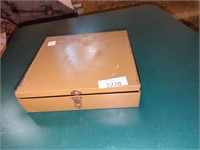 Vintage metal filing box