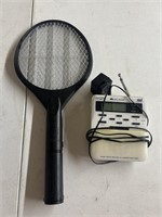 Fly swatter & weather radio