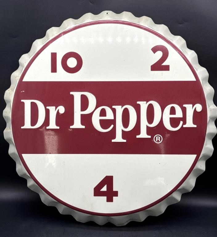 Dr. Pepper Metal 10 2 4 Bottle Cap Sign 25”
-