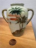 Antique 4" Hand Painted Nippon Vase