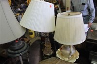 (3) Electric Lamps with Shades
