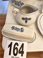 Creamer & butter dish