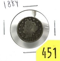 1884 Liberty Head nickel