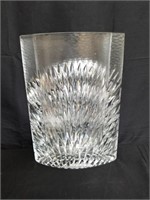 Hoya crystal peacock vase