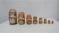 Vintage 8 Layer Russian Nesting Dolls