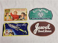 4 Vintage Sewing Needle Booklets - Complete