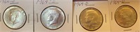 1964-D Kennedy Silver Half Dollar coins