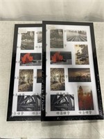 MULTI PICTURE FRAMES 2PCS APPROX 14X24 IN
