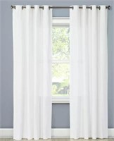 1pc Light Filtering Solid Window Curtain Panel